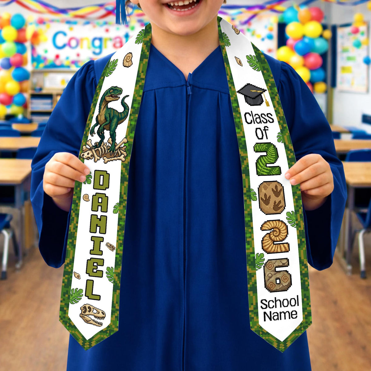Graduation Stole Class Of 2026, Kid Sash, Kid Stole, Preschool Kindergarten Sash, Gift For Son Daughter,Stole for Boy Girl,Toddler Grad Gift
