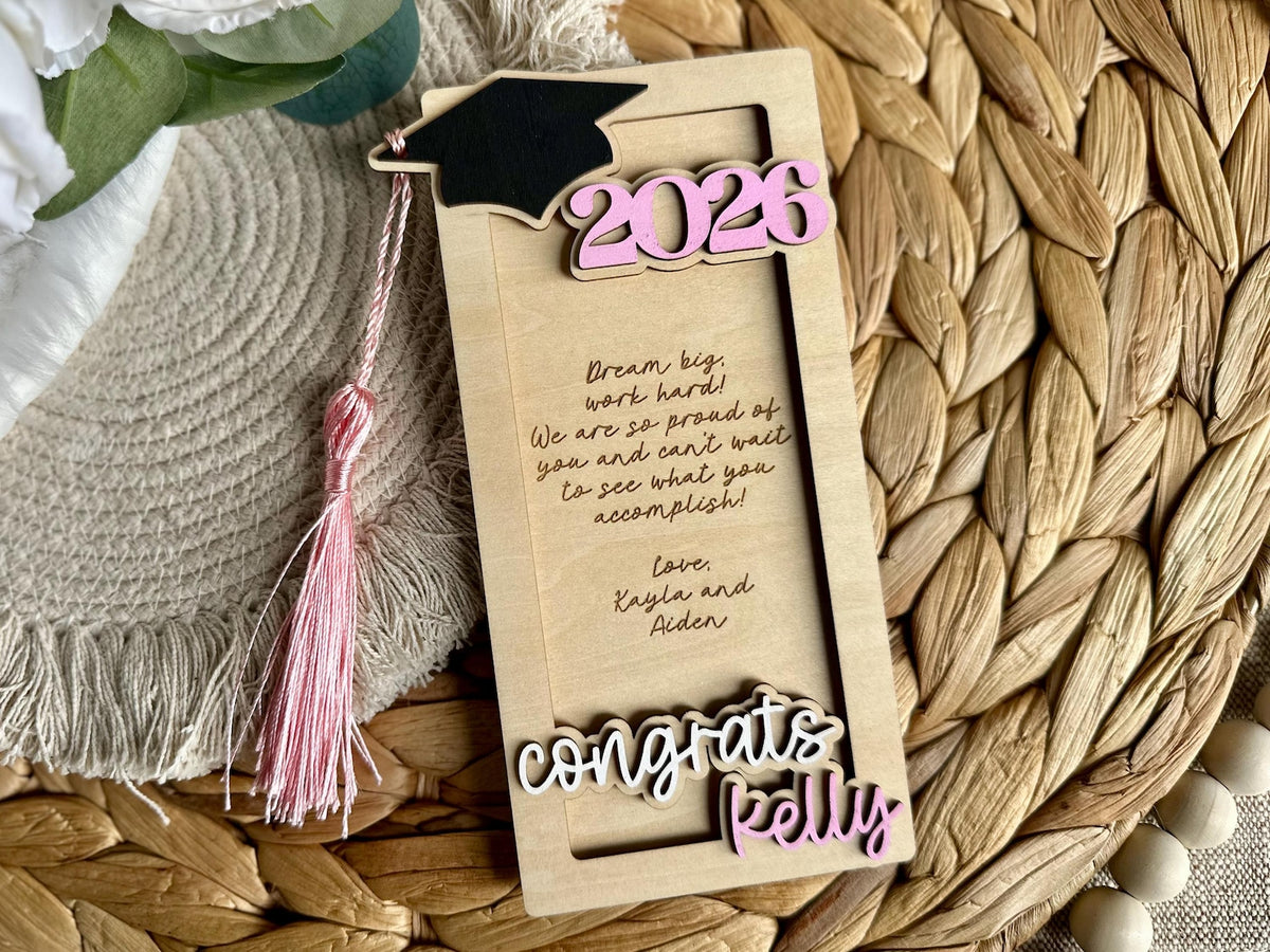 Graduation Money Holder | Congrats Grad Cash Gift | Graduation Cap Money Holder with Tassel