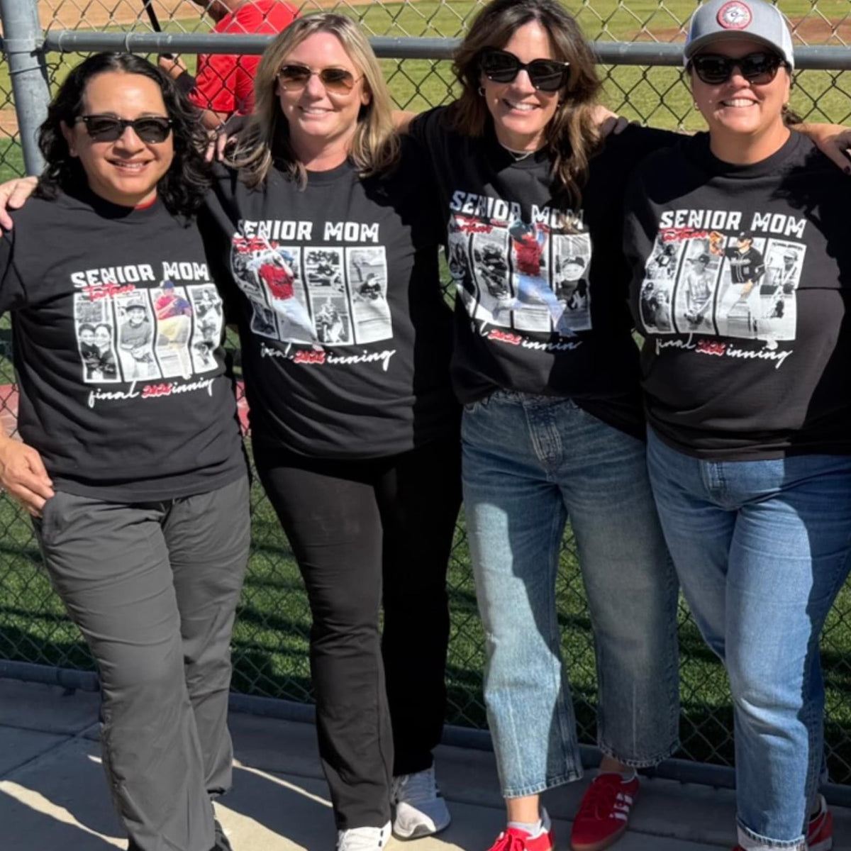 Senior Baseball Mom Shirt 2026, Personalized Photo Collage Shirt, Custom High School Baseball Mom Tee, Senior Season Shirt, Sports Mom Gift
