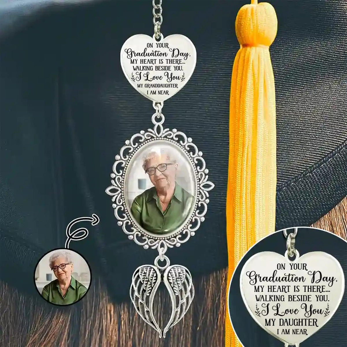 Custom Photo Tassel Charms for Graduation Cap, Personalized Memorial Tassel Charm, 2026 Graduation Gifts