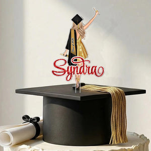 Personalized Girls Graduation Cake Topper: Class Of 2026 Party Supplies, College Graduation Favors, Congrats Grad Cake Decor