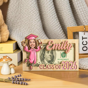 Personalized Graduation Money Holder With Photo| 2026 Graduation Money Holder| Class of 2026 Gift| Eighth Grade Graduation, Gift For Child