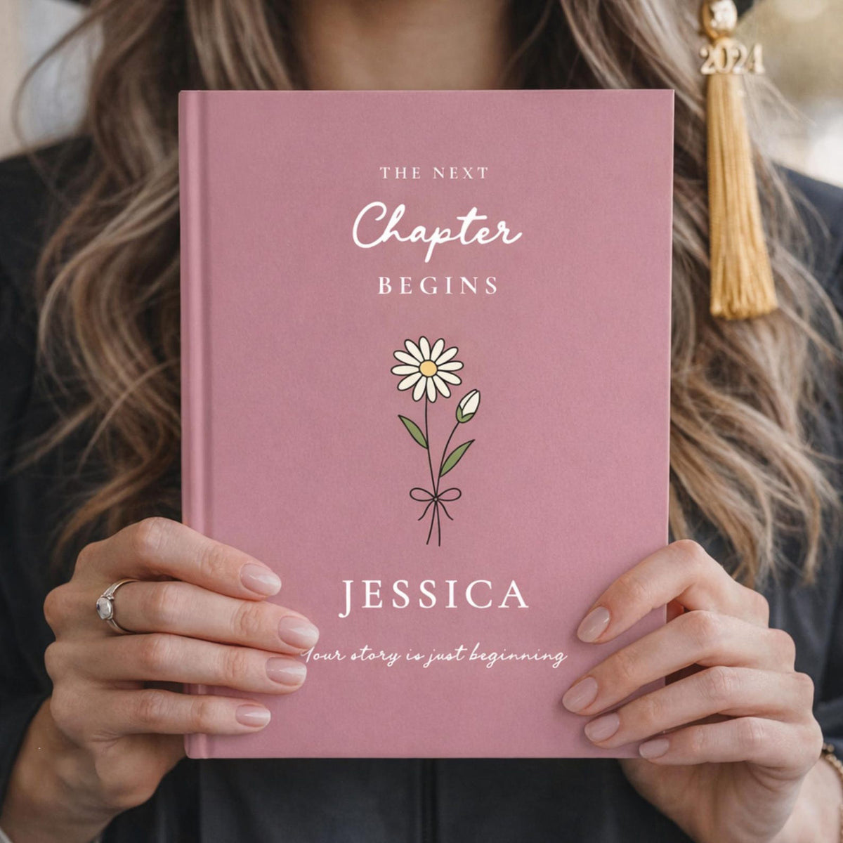 Personalized Graduation Journal Custom Name Notebook Class of 2026 College Graduate Gift for Her The Next Chapter Begins Keepsake