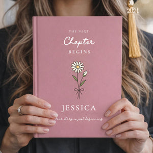 Personalized Graduation Journal Custom Name Notebook Class of 2026 College Graduate Gift for Her The Next Chapter Begins Keepsake
