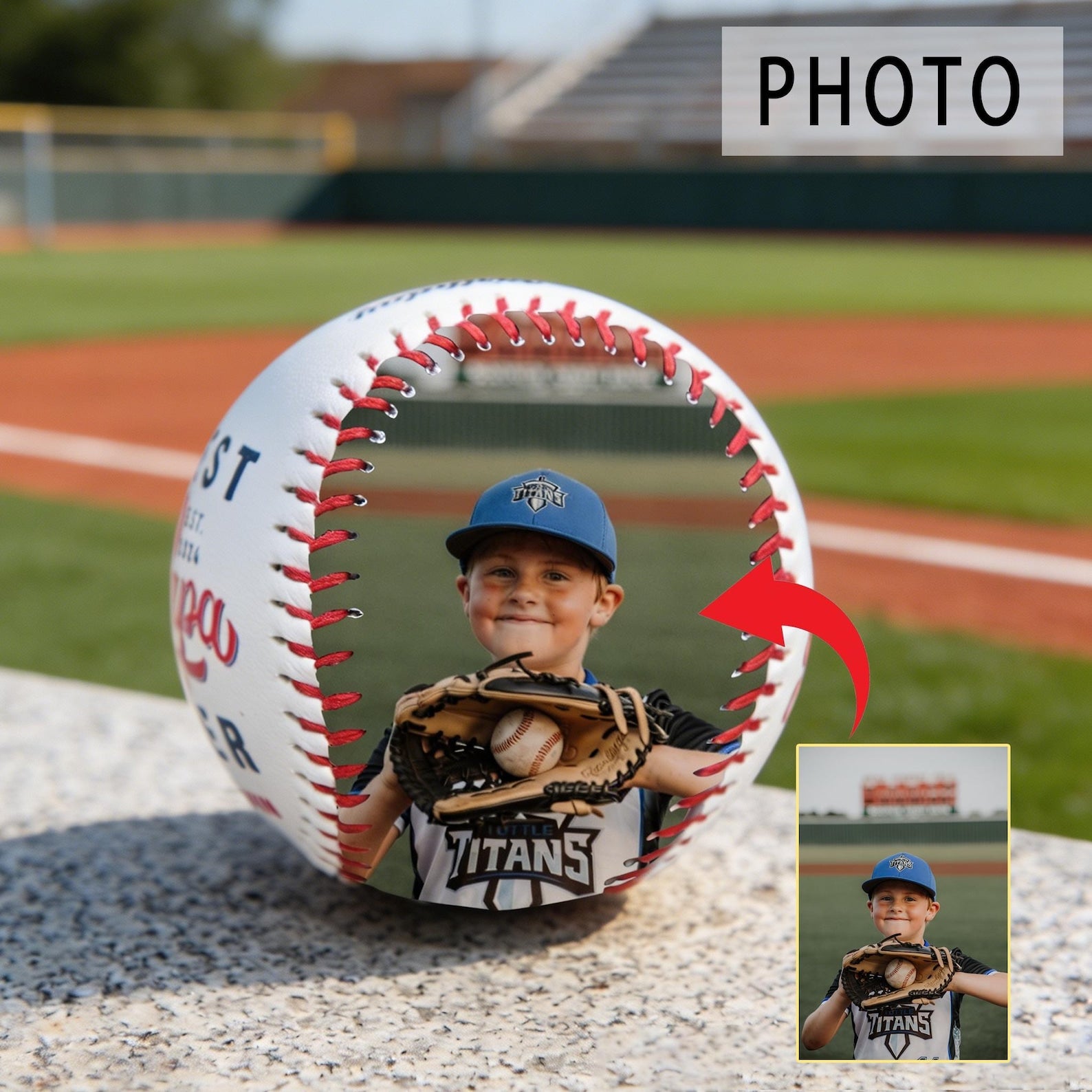 Custom Baseball for Dad Custom Photo Baseball, Personalized Team Gift, Coach Keepsake Ball Father's Day Gift