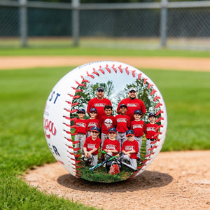 Custom Baseball for Dad Custom Photo Baseball, Personalized Team Gift, Coach Keepsake Ball Father's Day Gift