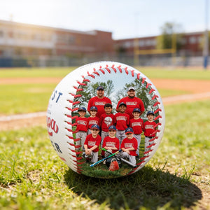 Custom Baseball for Dad Custom Photo Baseball, Personalized Team Gift, Coach Keepsake Ball Father's Day Gift