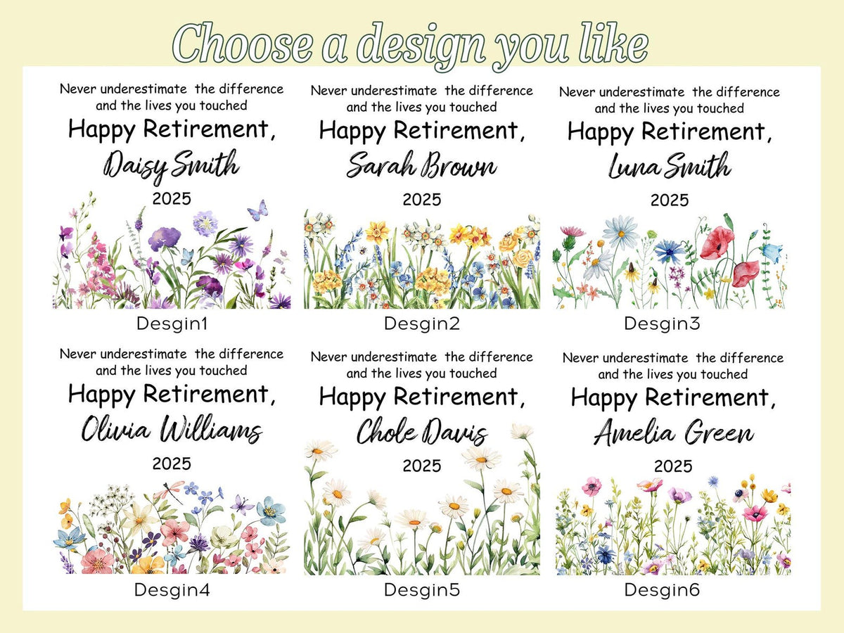 Personalized Retirement Plant Pot, Happy Retirement Gift Flower Pot , Custom Retirement Gift for Women, Coworker Gift,