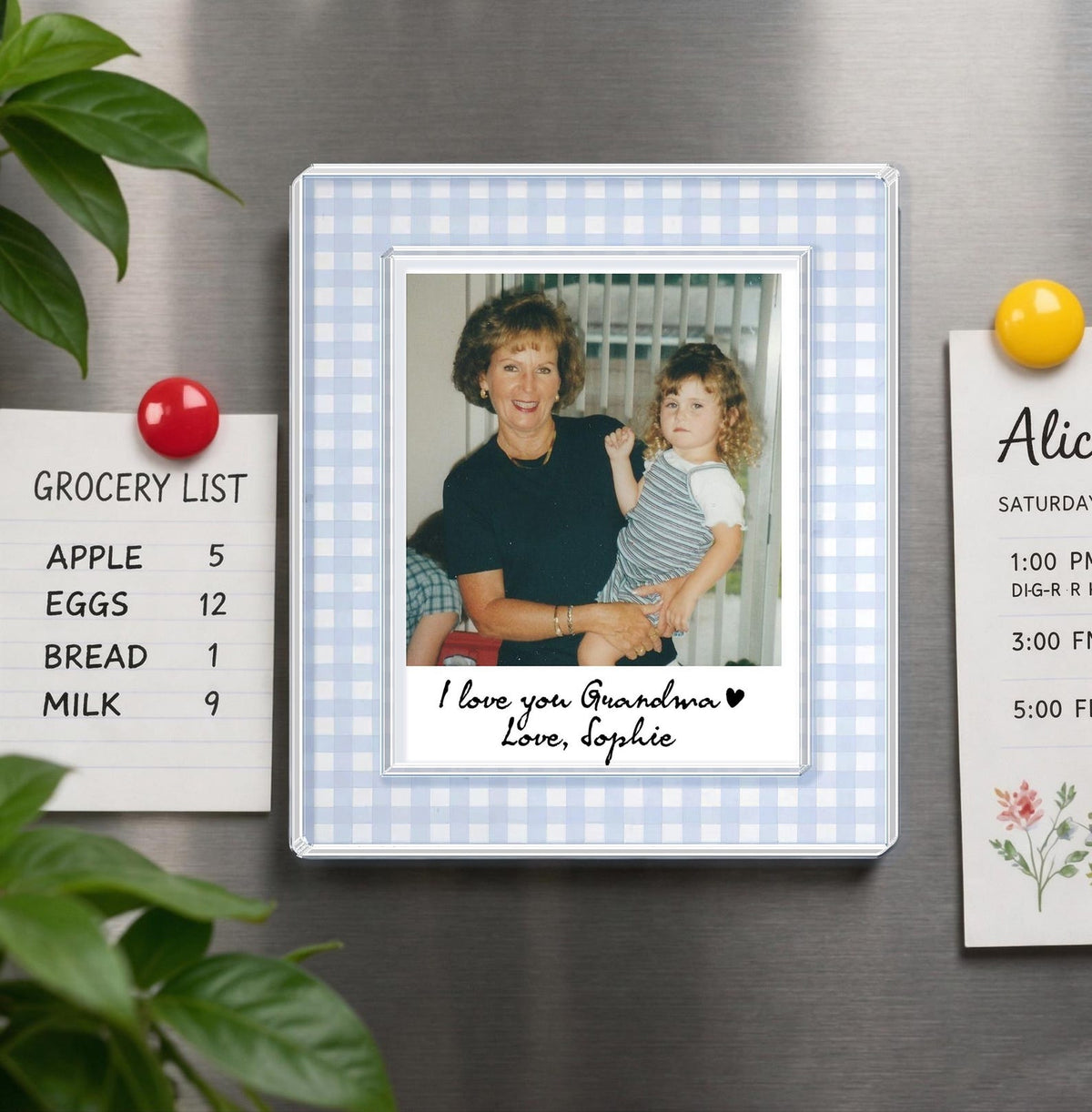 Personalized Photo Mom Fridge Magnet: Custom Mom And Kids Photo Magnet, Mothers Day Gift For Mom, Gift For Grandma, Gift From Kids
