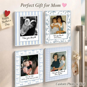Personalized Photo Mom Fridge Magnet: Custom Mom And Kids Photo Magnet, Mothers Day Gift For Mom, Gift For Grandma, Gift From Kids