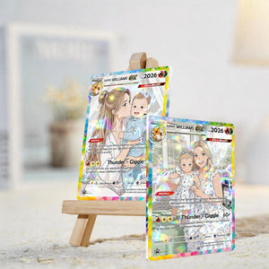 Personalized Mother s Day PKM Card , Custom PKM Photo Cards, Mother s Day Gift, Gifts for Gamer Mom, Custom Pokemom Trainer Card