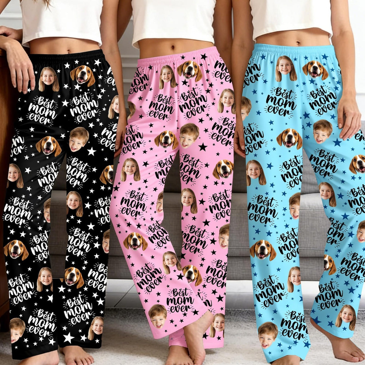 Custom Photo Pajama Pants, Personalized Mother's Day Gift, Kids and Dogs Sleepwear il_1588xN.7890059056_3ewt.jpg