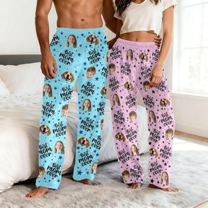 Custom Photo Pajama Pants, Personalized Mother's Day Gift, Kids and Dogs Sleepwear