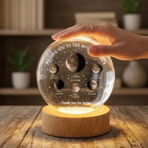 Thank You For Being Our Universe Mom Crystal Ball Lamp, Love You To The Moon and Back, Mother s Day Gift