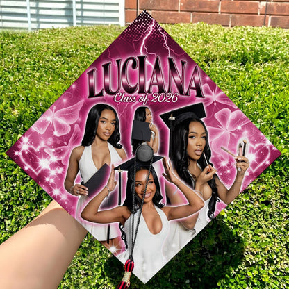 Custom Senior Graduation Cap Topper, Personalized High School Grad Cap Decoration, Senior Gift, Class of 2026