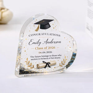 Personalized Graduation Acrylic Plaque, Custom College High School Gift