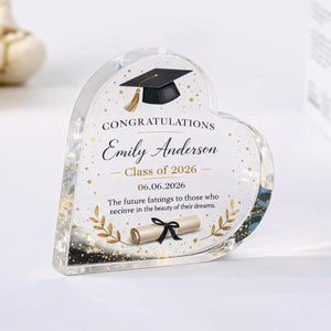 Personalized Graduation Acrylic Plaque, Custom College High School Gift