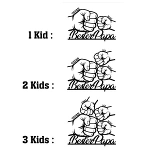 Best Dad Gift for Father's Day - Line Art 3D Standee - Dad Gift from Kids - Gift Idea Fist Bump - Fist - Laser Cut from Acrylic
