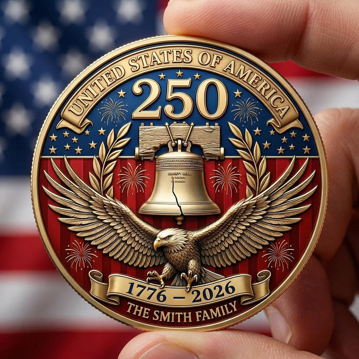 1776-2026,250TH Anniversary U.S.A. Commemorative Challenge Hobo Nickel Coin,250th Anniversary Challenge Coin Commemorative Collectible MS460