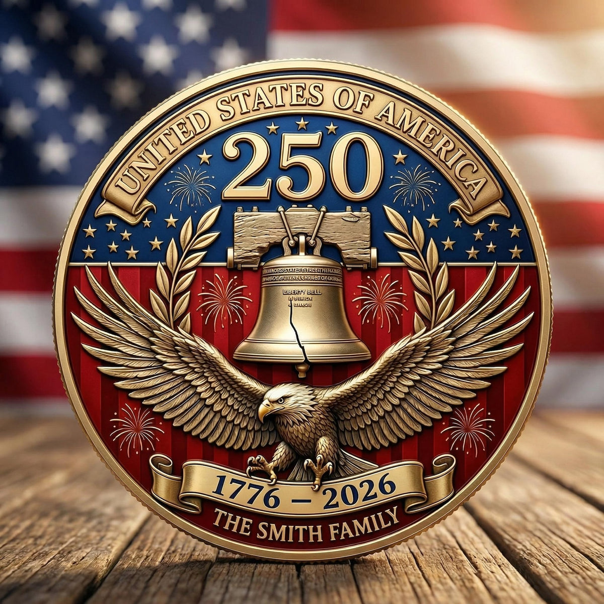 1776-2026,250TH Anniversary U.S.A. Commemorative Challenge Hobo Nickel Coin,250th Anniversary Challenge Coin Commemorative Collectible MS460