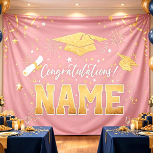 Custom Graduation Backdrop 2026, Personalized Class of 2026 Banner, Graduation Party Tapestry, Photo Booth Backdrop, Grad Party Decor