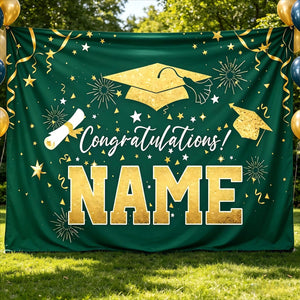 Custom Graduation Backdrop 2026, Personalized Class of 2026 Banner, Graduation Party Tapestry, Photo Booth Backdrop, Grad Party Decor