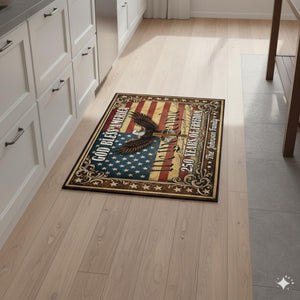 Custom Family Name Patriotic Doormat USA 250th Anniversary Patriotic Front Door Mat, Happy 250th Birthday USA 1776-2026