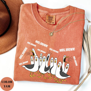Comfort Colors Custom Seagulls Teacher Shirt, Funny Teacher Tee, Teacher Appreciation Gift, Funny Personalized Teacher Nemo T-shirt