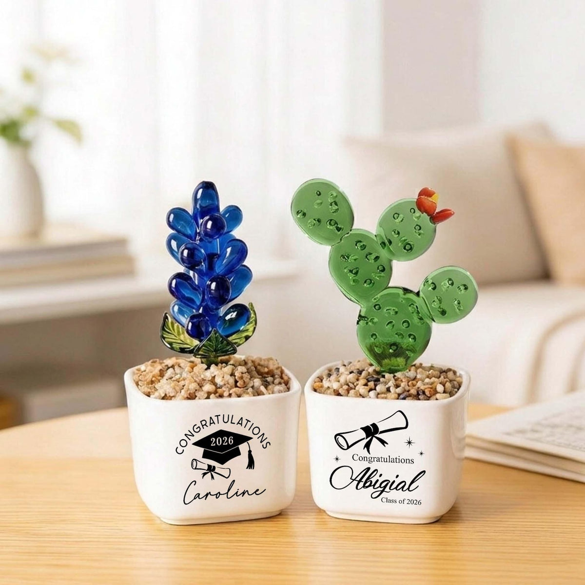 Personalized Graduation Glass Flower Pot, 2026 Graduation Gift, Graduation Glass Decor, Gift For Graduation, Gift For Daughter, Gift For Her