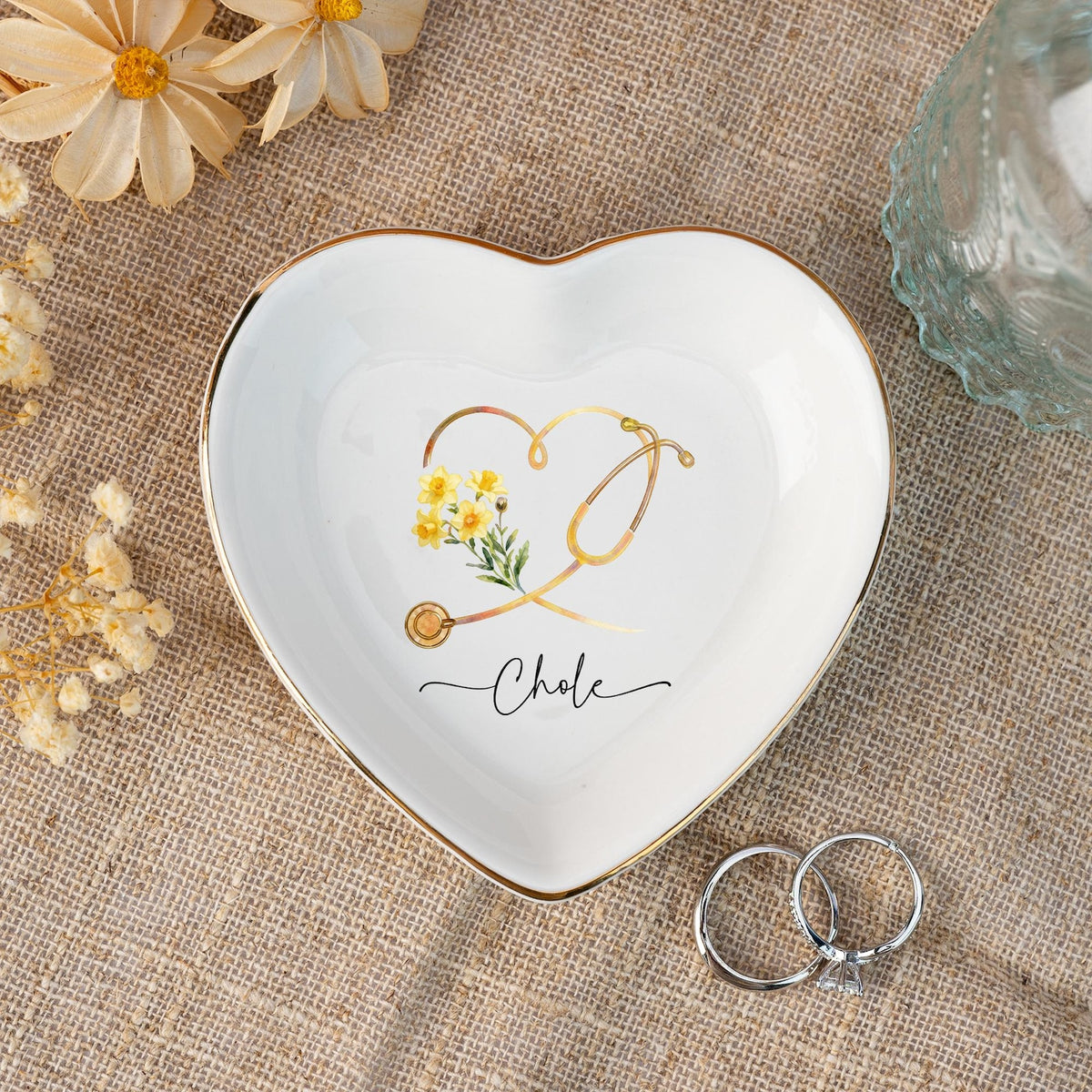 Nurse Appreciation Gifts,Nurse Graduation Jewelry Dish,Doctor Graduation Gifts,Medical School Graduation Gifts,Grad Gifts for Nurse/Doctor