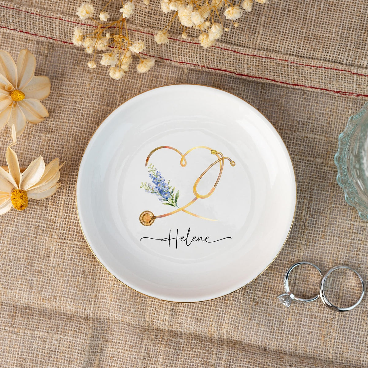 Nurse Appreciation Gifts,Nurse Graduation Jewelry Dish,Doctor Graduation Gifts,Medical School Graduation Gifts,Grad Gifts for Nurse/Doctor