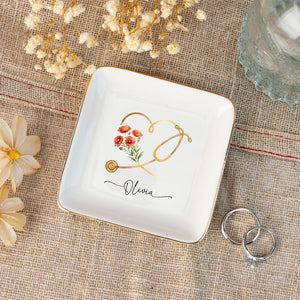 Nurse Appreciation Gifts,Nurse Graduation Jewelry Dish,Doctor Graduation Gifts,Medical School Graduation Gifts,Grad Gifts for Nurse/Doctor
