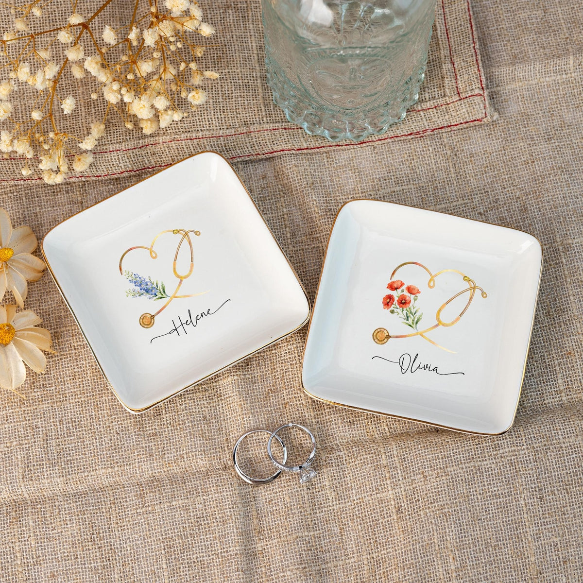 Nurse Appreciation Gifts,Nurse Graduation Jewelry Dish,Doctor Graduation Gifts,Medical School Graduation Gifts,Grad Gifts for Nurse/Doctor