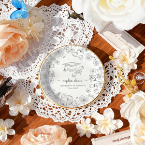 Personalized Graduation Ring Dish,Custom 2026 Jewelry Trinket Tray for Her,College Grad Gift,Grad Party Favors,Graduation Gifts for Daughter