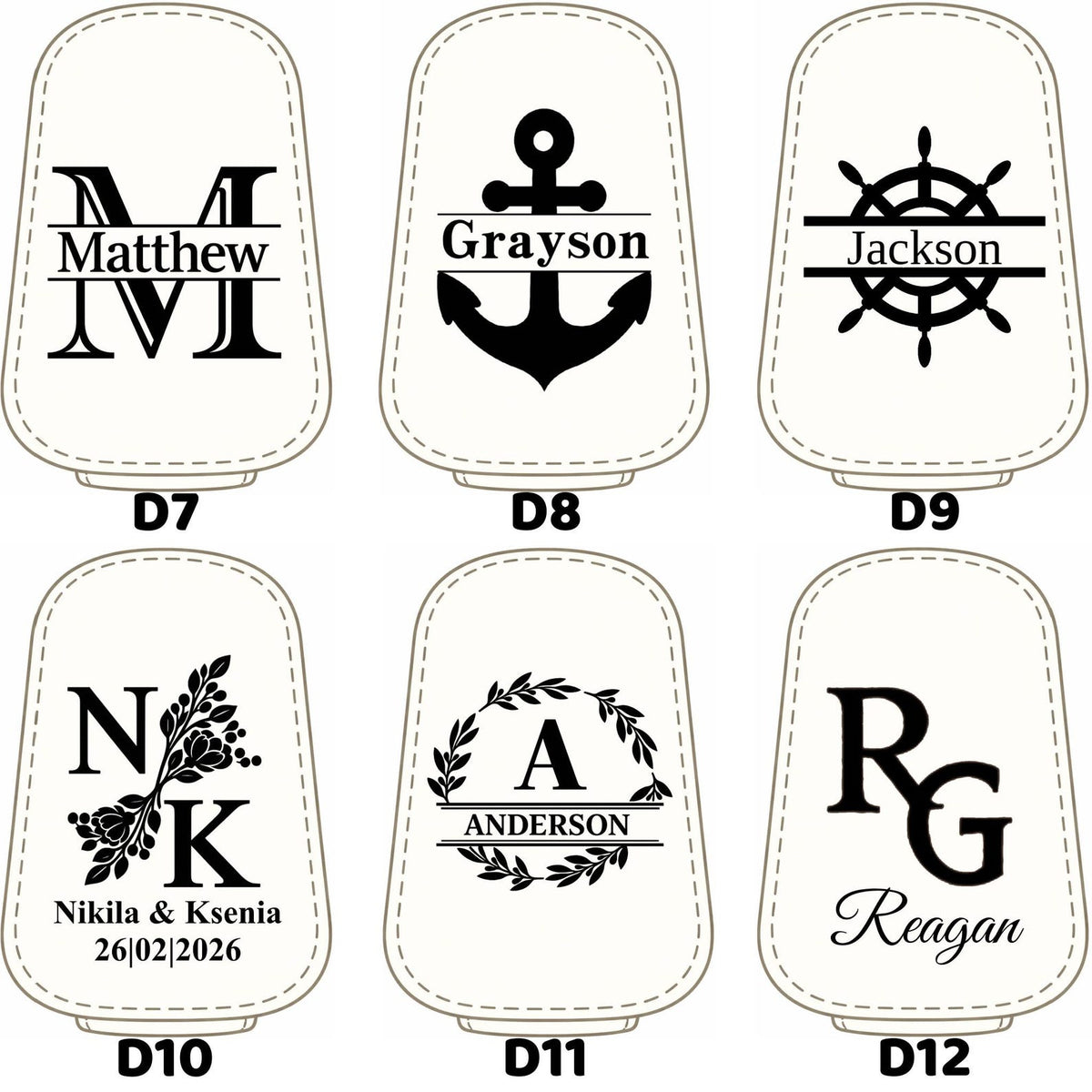 Custom Car Visor Sunglasses Holder, Personalized PU Leather Magnetic Glasses Clip,Car Decoration Gifts