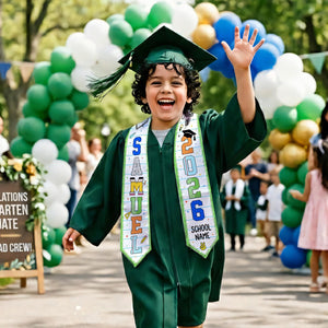 Personalized Class of 2026 Stole, Custom Preschool Kindergarten Graduation Sash , Preschool Graduation Stole, School Name Graduation