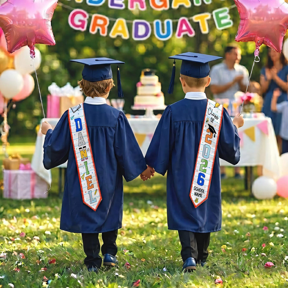 Personalized Class of 2026 Stole, Custom Preschool Kindergarten Graduation Sash , Preschool Graduation Stole, School Name Graduation