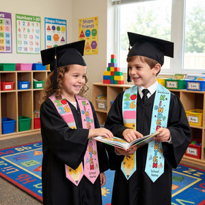 Custom Name Kindergarten Graduation Stole, Personalized Kids Kindergarten Sashes Class of 2026