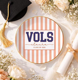 Personalized Graduation Gifts for Her, Custom Graduation Jewelry Dish, Grad College Gift, School Spirit Tray, University Graduation Gift,