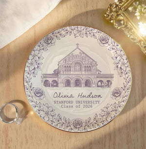 Custom University Jewelry Dish, Custom Graduation Gifts, College Graduation Ring Dish, Gifts For Her, Grad Gifts For Daughter, Class Of 2026