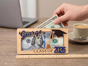 Graduation Money Holder Personalized, Class of 2026 Gift, High School Graduation Gift for Graduates, Custom Grad Cash Keepsake