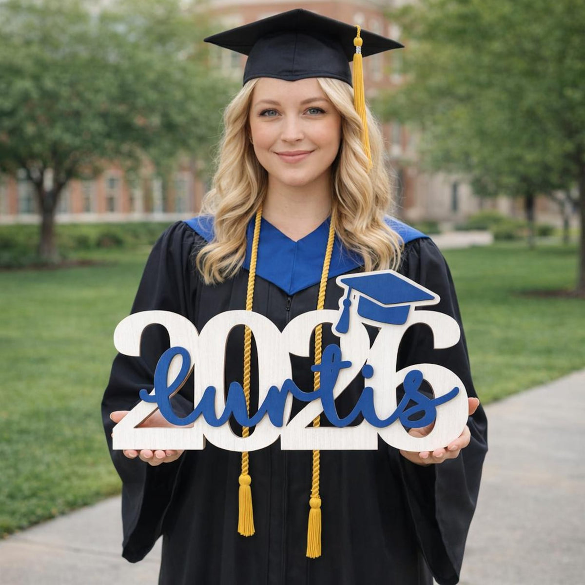 Personalized Graduation Party Sign, Custom Wooden Graduation Decorations, Graduation Party Decor, Gift Table Photo Prop - Class of 2026