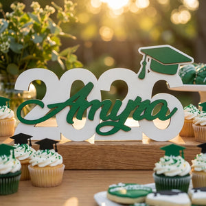 Personalized Graduation Party Sign, Custom Wooden Graduation Decorations, Graduation Party Decor, Gift Table Photo Prop - Class of 2026
