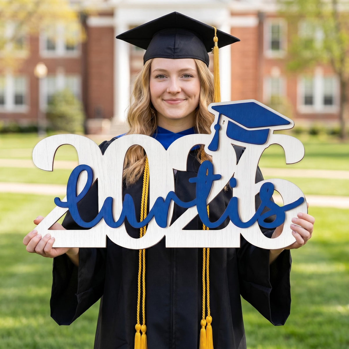 Personalized Graduation Party Sign, Custom Wooden Graduation Decorations, Graduation Party Decor, Gift Table Photo Prop - Class of 2026