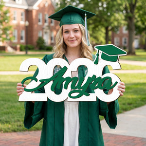 Personalized Graduation Party Sign, Custom Wooden Graduation Decorations, Graduation Party Decor, Gift Table Photo Prop - Class of 2026