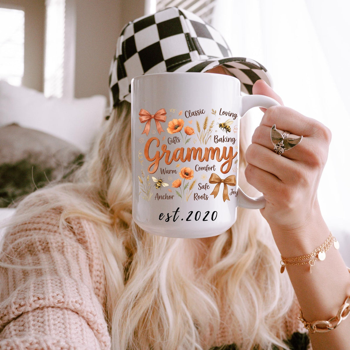Personalized Mama Est Coffee Mug,New Mom Gift, Custom Mother's Day Gift,Mama Birthday Mug Gifts,Mug For Mum Mommy Grandma Nana Girl- Boy Mom