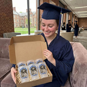 Personalized Senior Custom Vintage Photo Frosted Cup, Class of 2026 Graduation Gift, Graduation Drinkware, Senior Night Cup