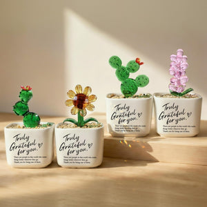 Custom Thank You Gift For Employee Appreciation Glass Flower Pot, Team Appreciation Gift, Coworker Gift, Client, Staff, Retirement Gift