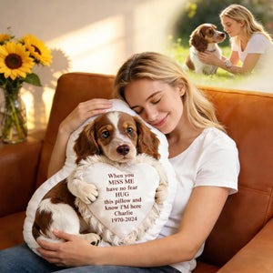 Custom Photo Memorial Pillow, Personalized Sympathy Keepsake, Remembrance Cushion, Bereavement Hug Gift