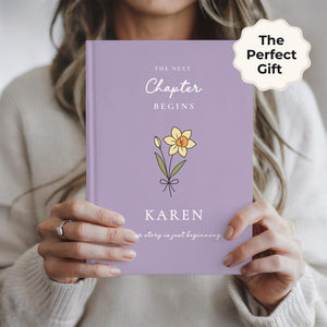 Personalized Graduation Journal Custom Name Notebook Class of 2026 College Graduate Gift for Her The Next Chapter Begins Keepsake